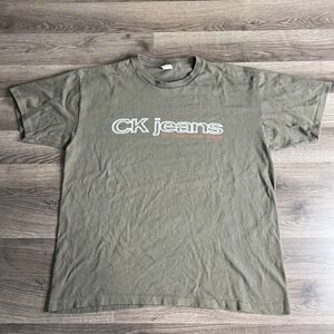 VTG CK Calvin Klein Jeans T Shirt Mens Large 1990s Single‎ Stitch Made in USA
